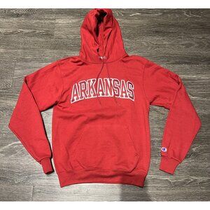 Mens Small Arkansas Razorbacks Champion Hoodie‎ Sweatshirt Collegiate